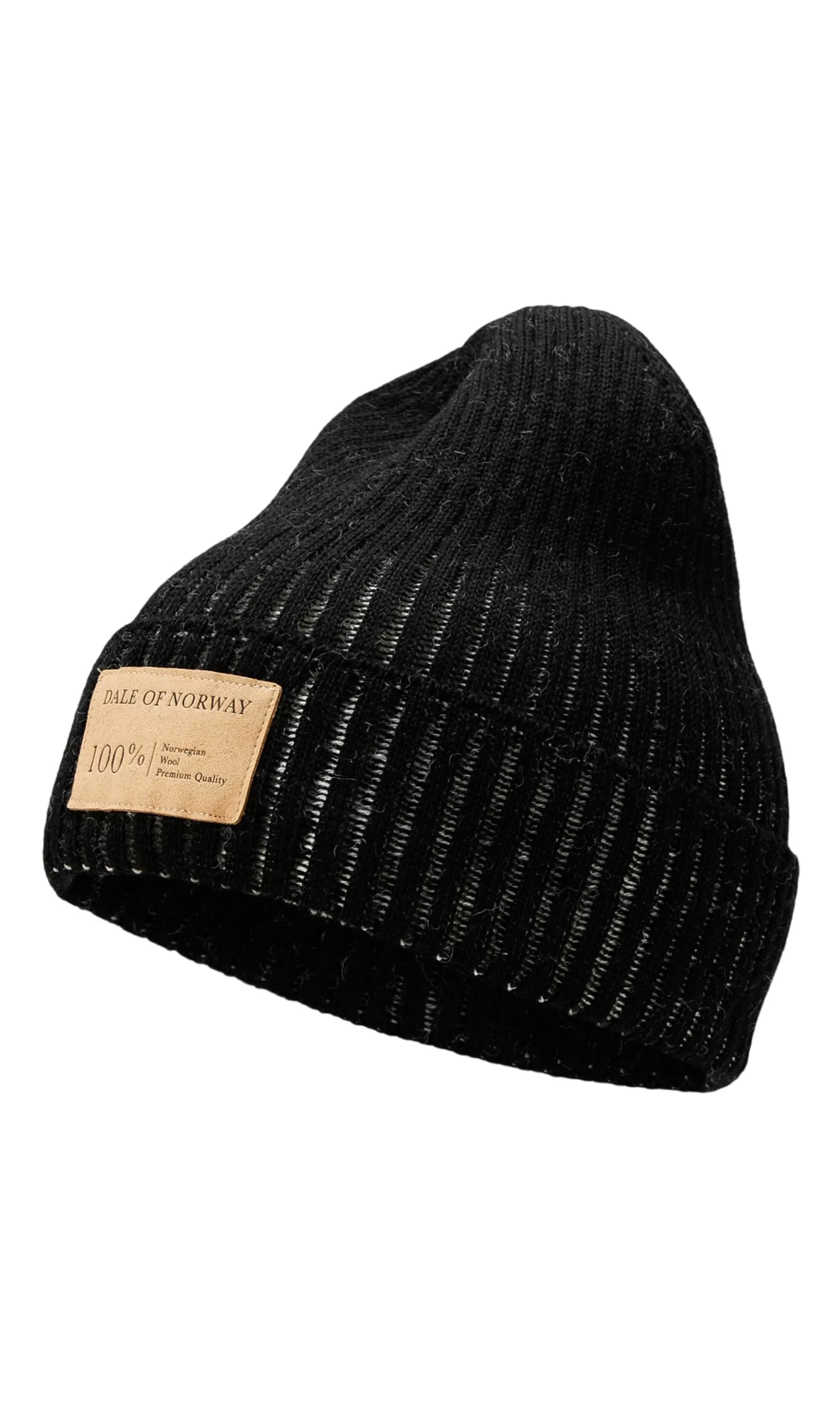 Dale of Norway Alvoy Hat - Norwegian Wool Black Offwhite Fashion