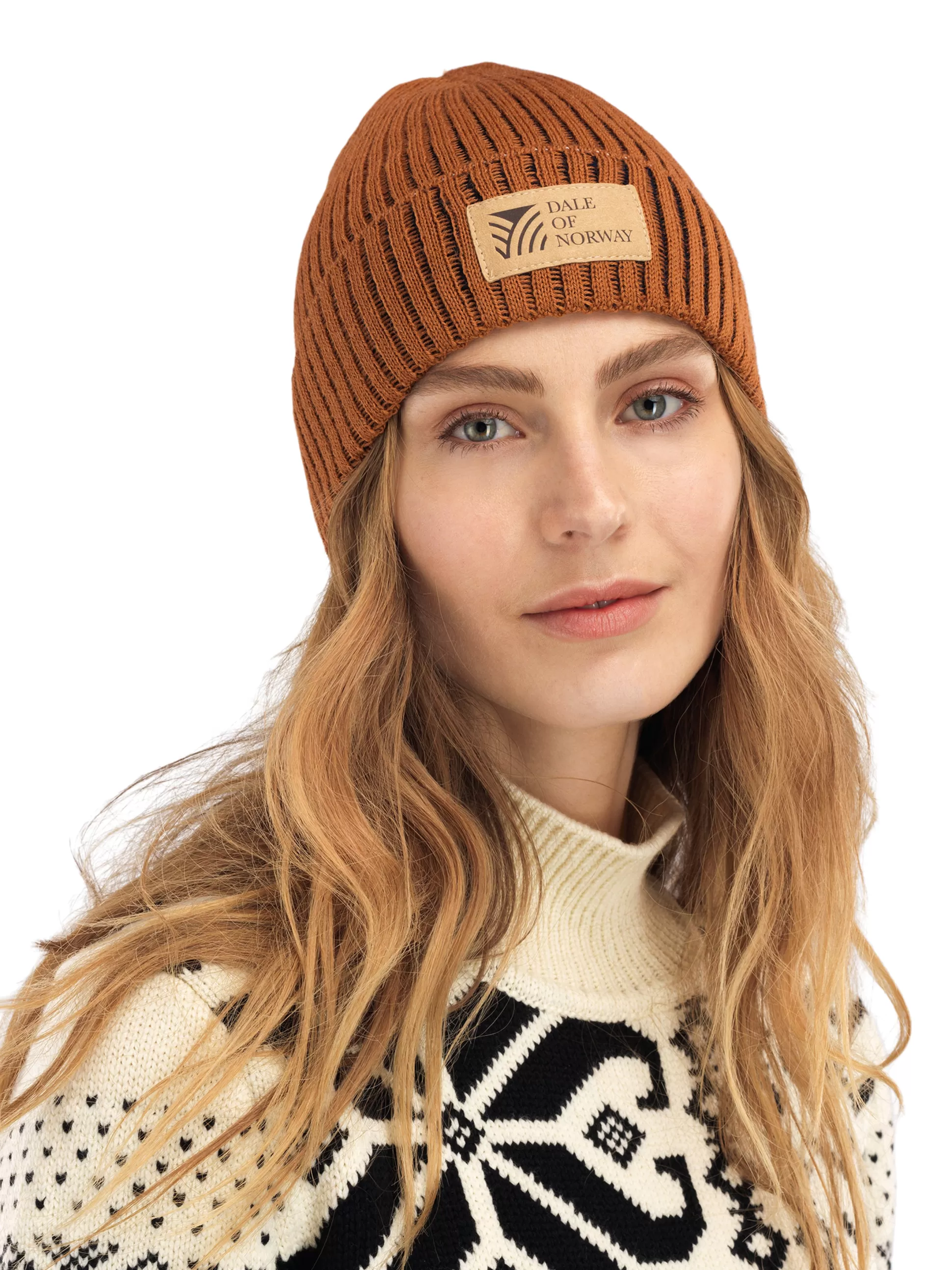 Dale of Norway Alvoy Hat - Norwegian Wool Copper Navy Store
