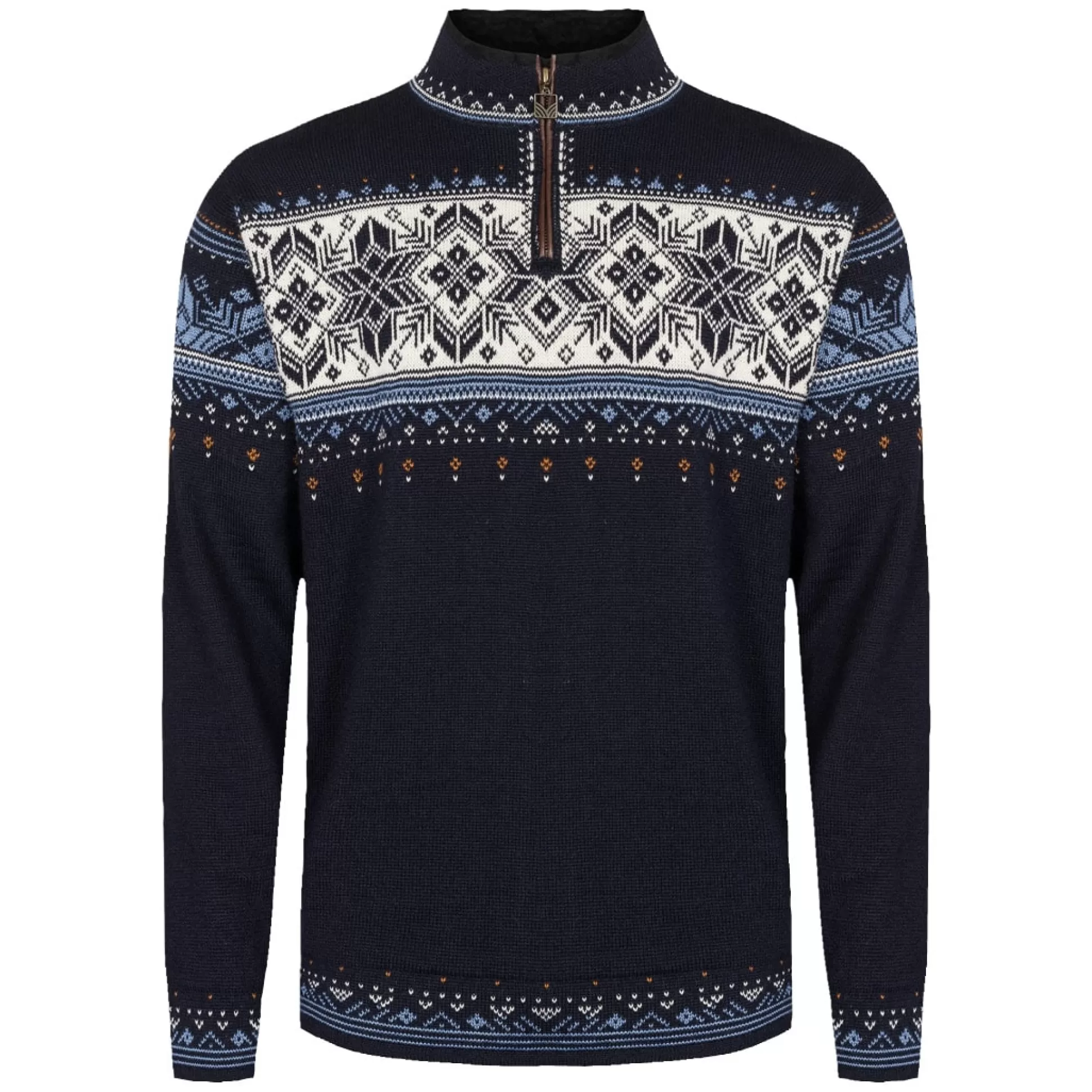 Dale of Norway Blyfjell Men's Knit Sweater Midnavy Blushad Offwhite Coppe Hot