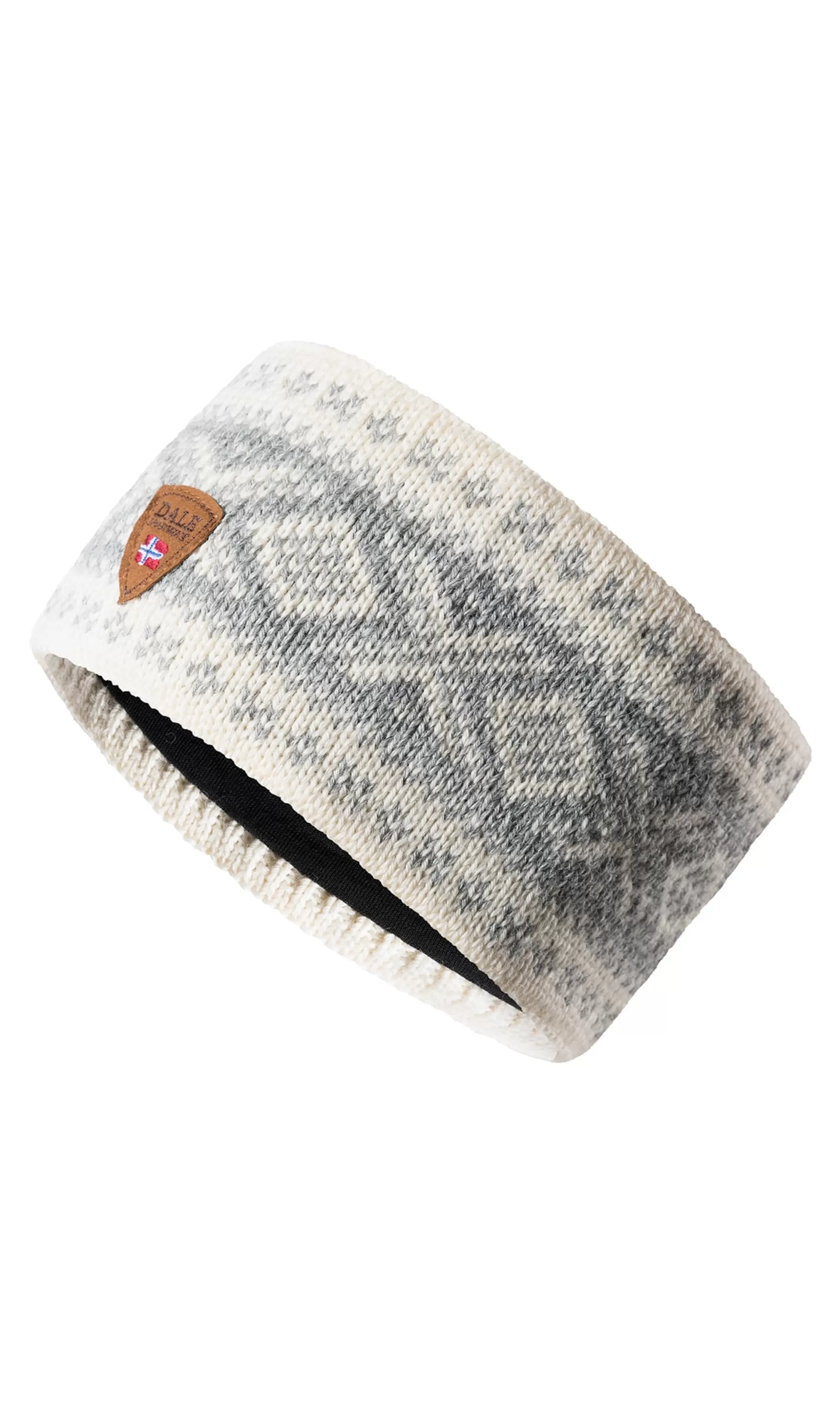 Dale of Norway Cortina 1956 Headband - Norwegian Wool Grey White Best