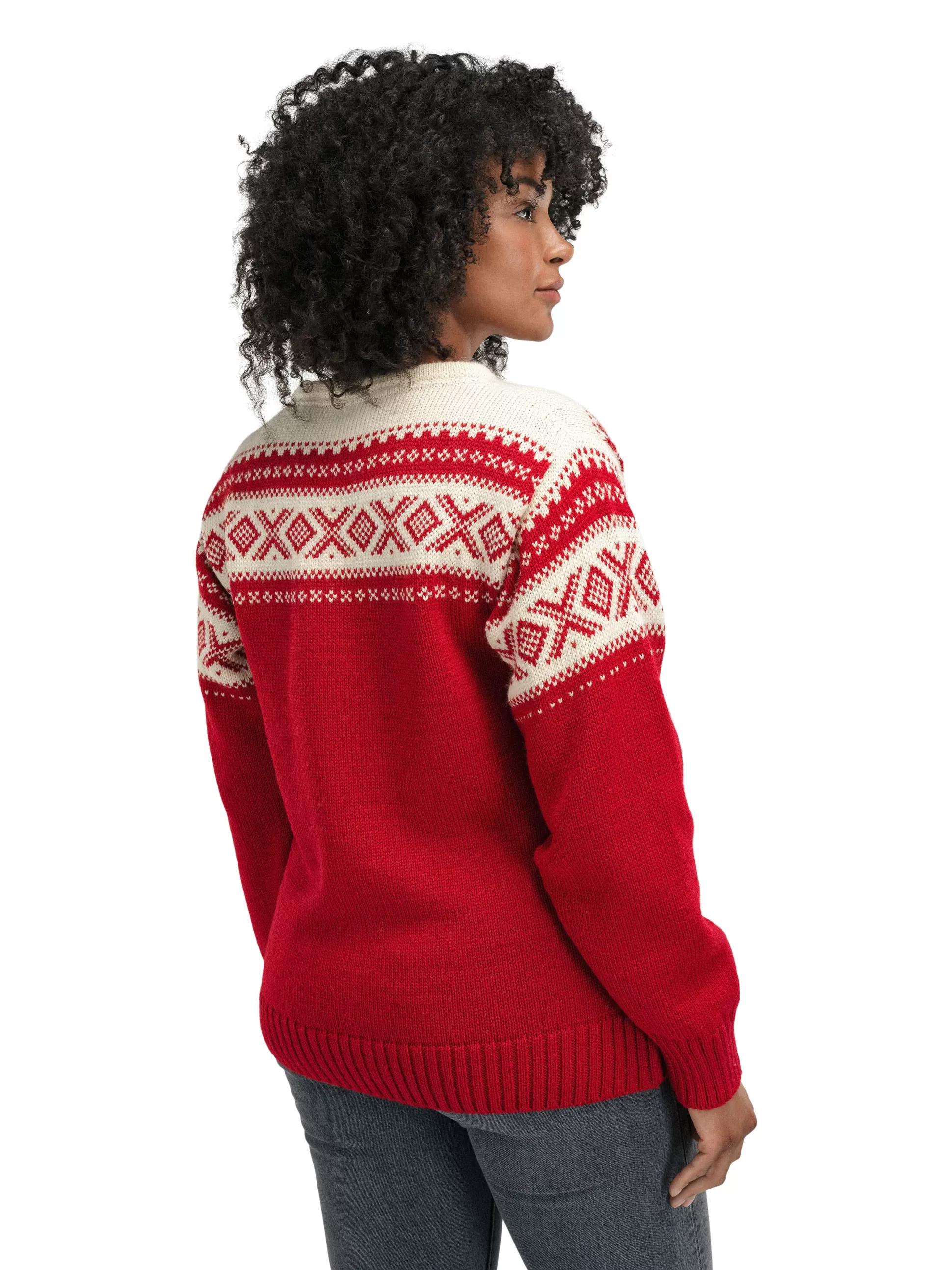 cortina__unisex_sweater__norwegian_wool_3-1.webp Dale of Norway Cortina 1956 Unisex Sweater - Norwegian Wool Raspberry Off-White Hot