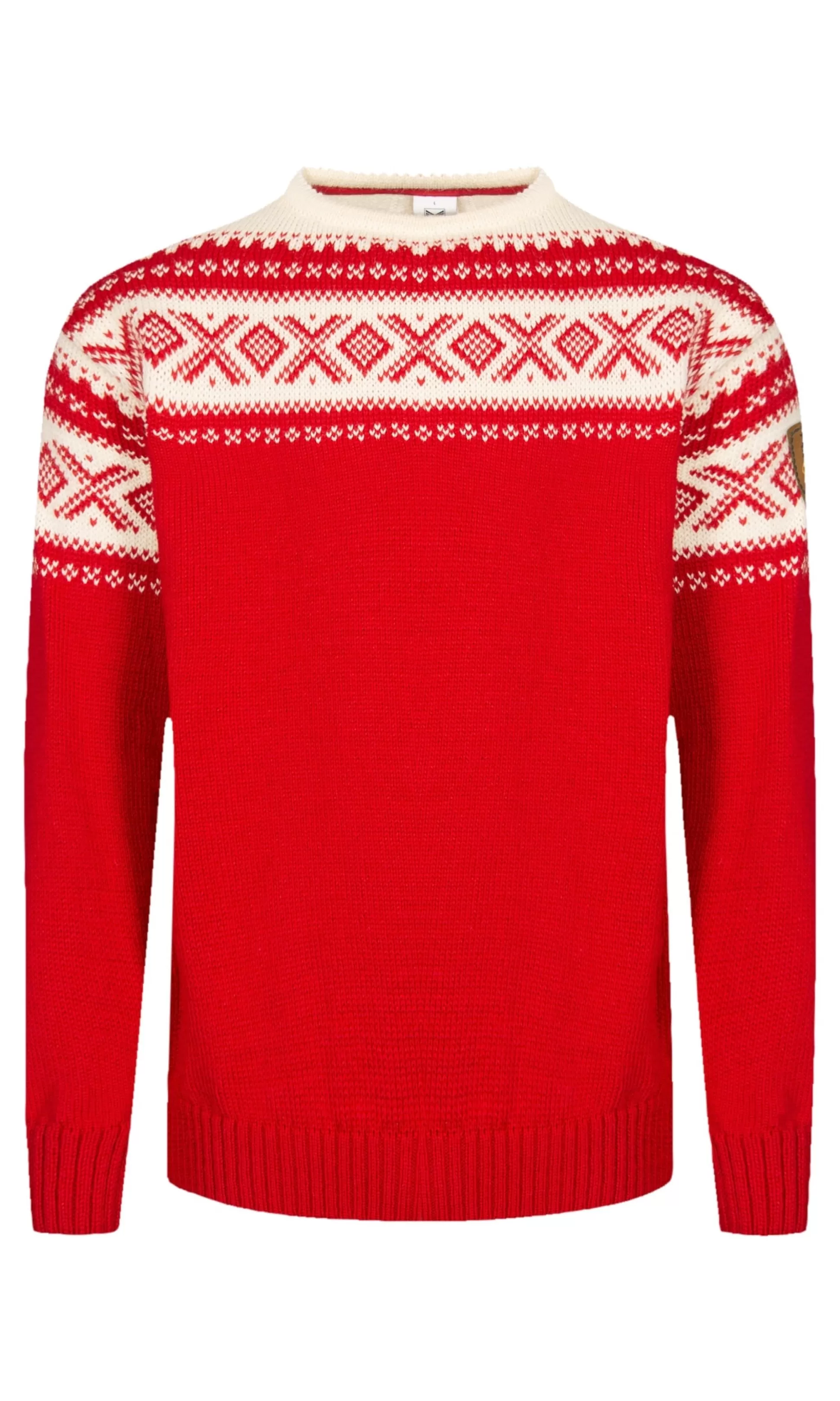 cortina__unisex_sweater__norwegian_wool_5-1.webp Dale of Norway Cortina 1956 Unisex Sweater - Norwegian Wool Raspberry Off-White Hot