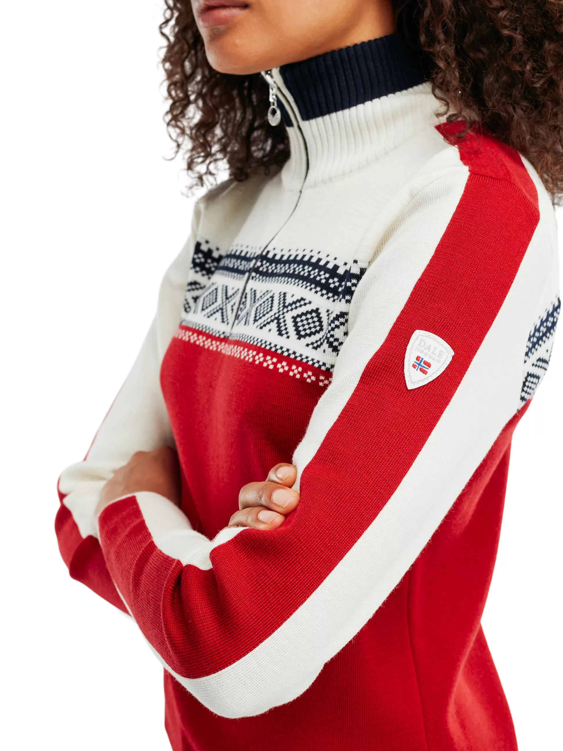 dystingen_womens_merino_wool_sweater_4.webp Dale of Norway Dystingen Women's Merino Wool Sweater Raspberry Hot