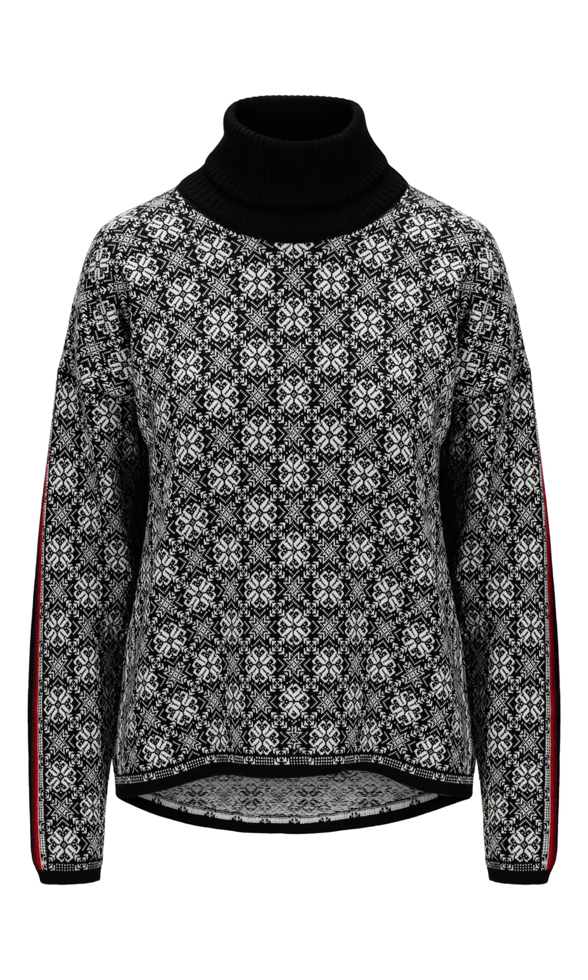 firda_womens_sweater__merino_wool_3.webp Dale of Norway Firda Women's Sweater - Merino Wool Black Off White Sale