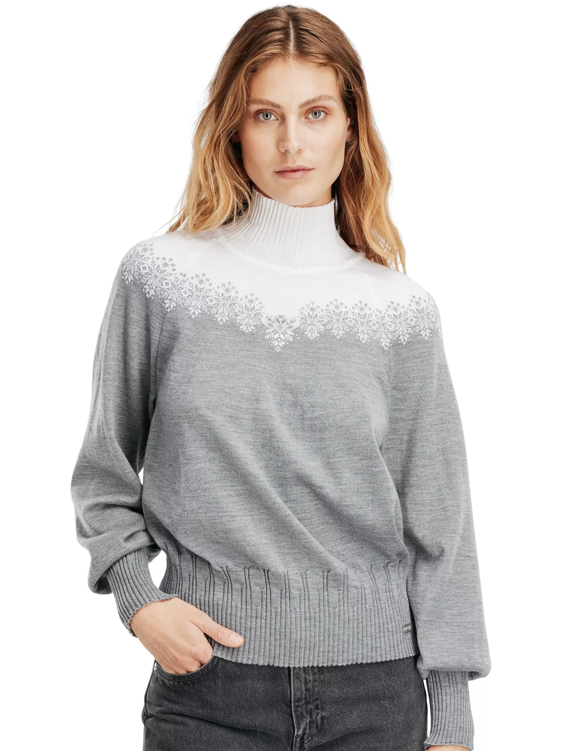 Dale of Norway Isfrid Women's Merino Wool Sweater Grey Best Sale
