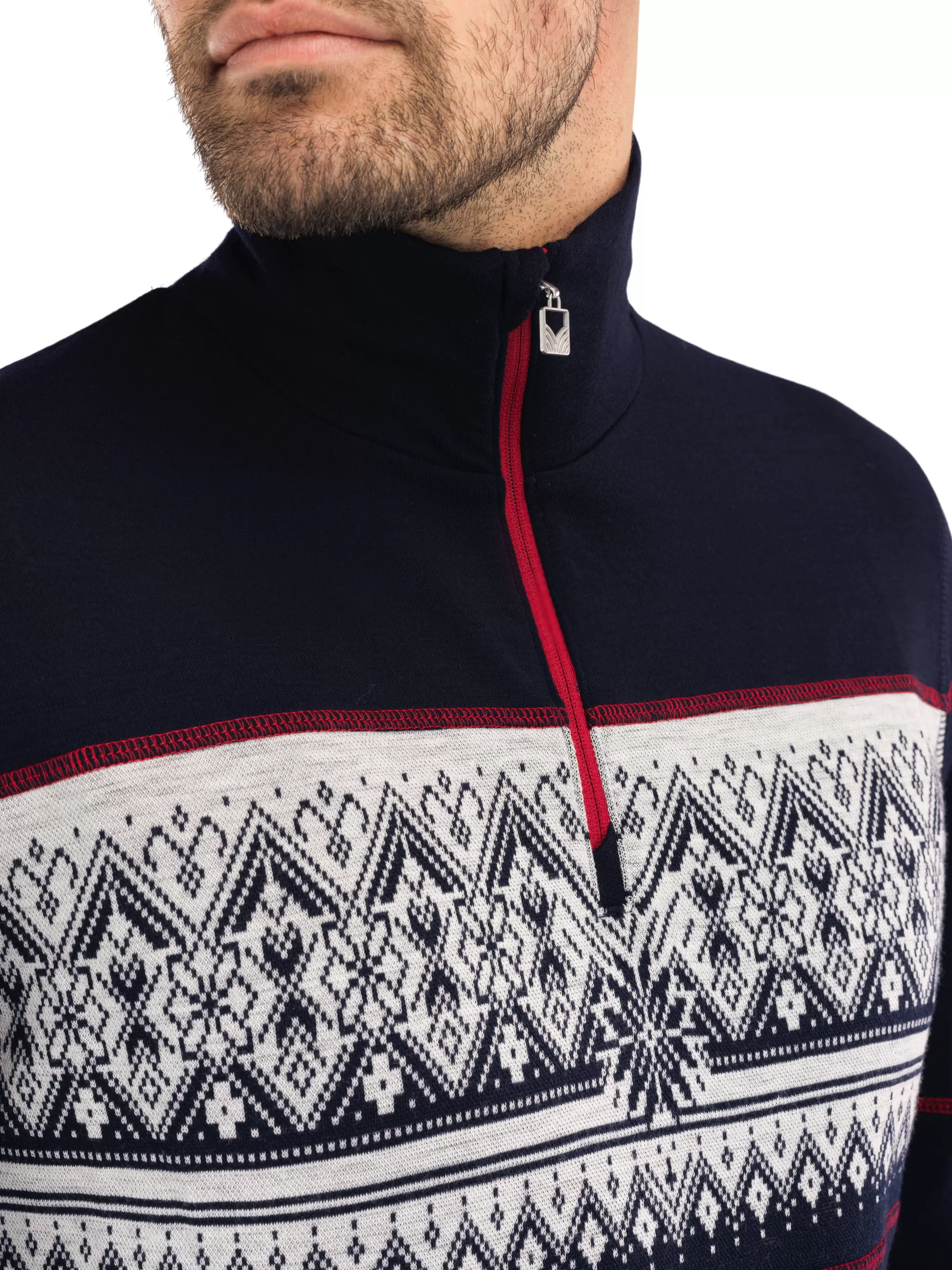 moritz_basic_mens_sweater__superfine_merino_3-1.webp Dale of Norway Moritz Basic Men's Sweater - Superfine Merino Navy White Raspberry Sale
