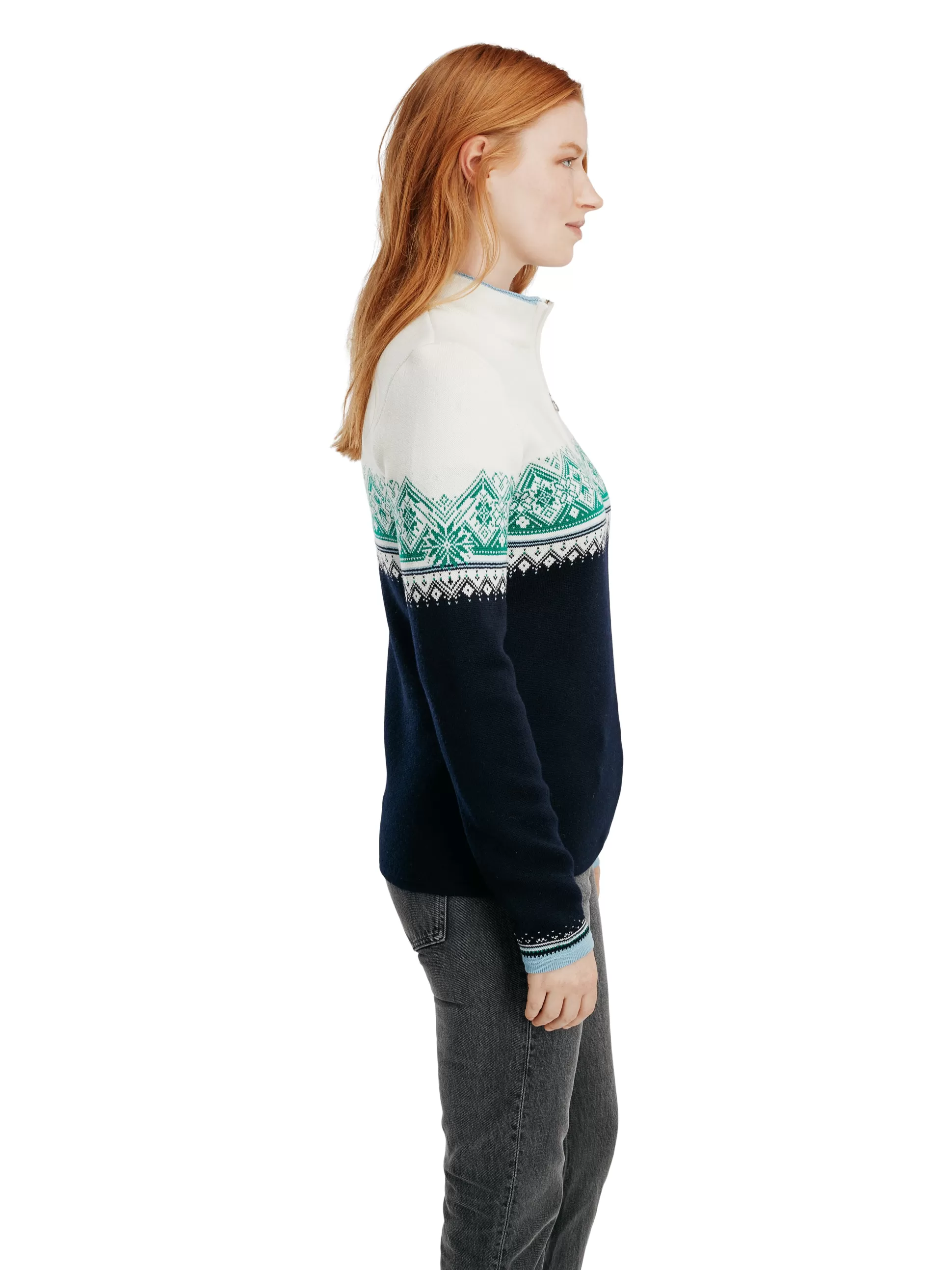 moritz_womens_sweater__merino_wool_2-3.webp Dale of Norway Moritz Women's Sweater - Merino Wool Navy Brightgreen Offwhite Sale