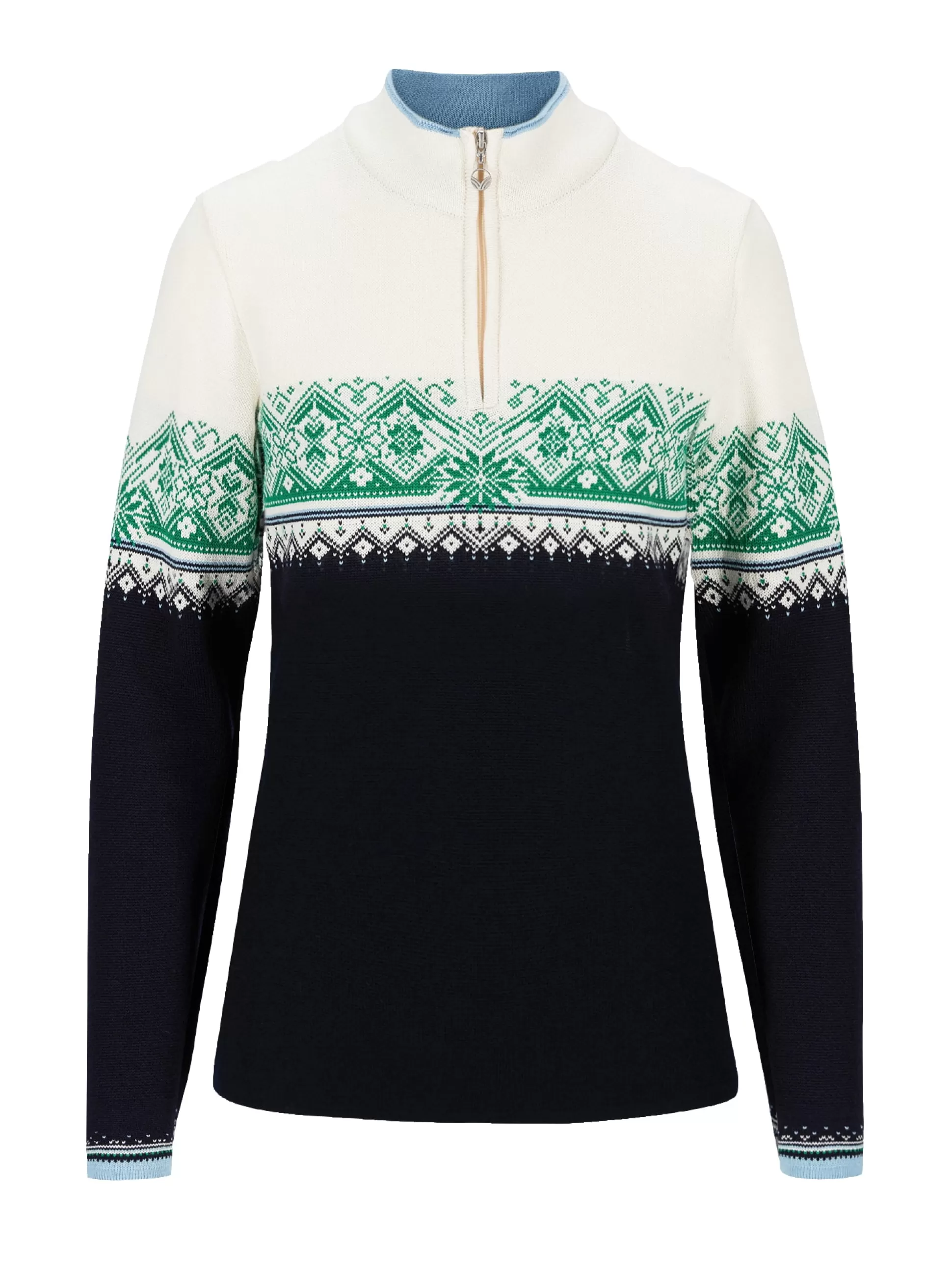 moritz_womens_sweater__merino_wool_4-4.webp Dale of Norway Moritz Women's Sweater - Merino Wool Navy Brightgreen Offwhite Sale