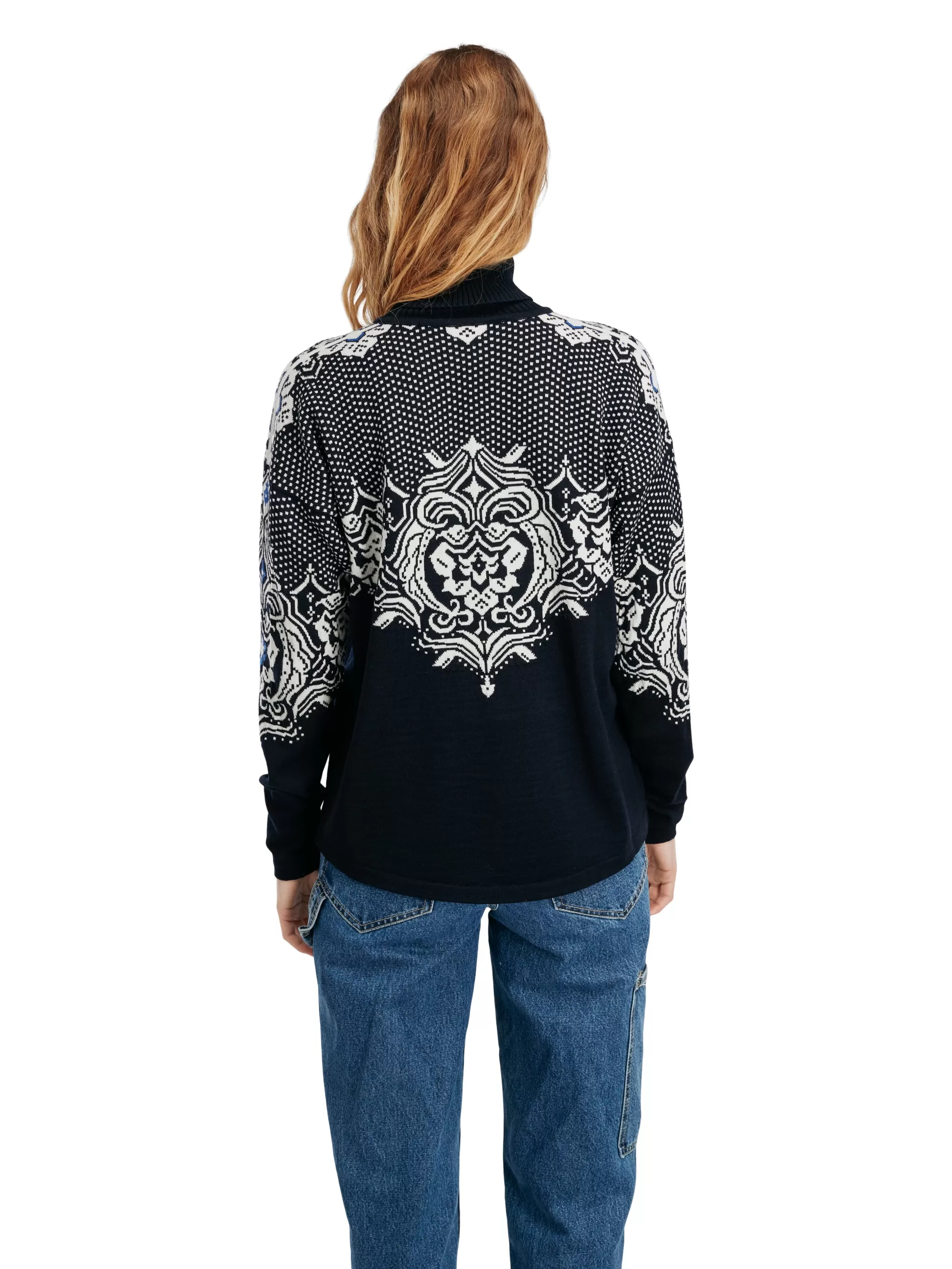 rosendal_womens_sweater_2.webp Dale of Norway Rosendal Women's Sweater Navy Offwhite Best