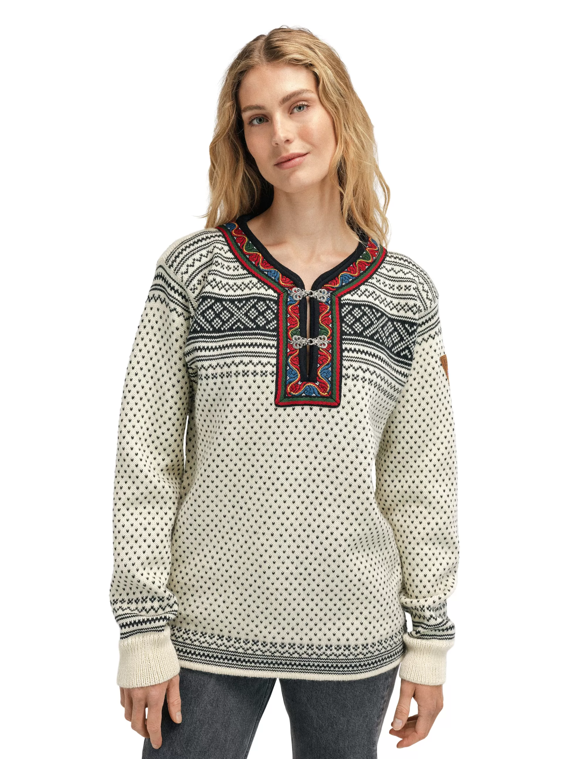 Dale of Norway Setesdal Sweater - Norwegian Wool Offwhite Black Online