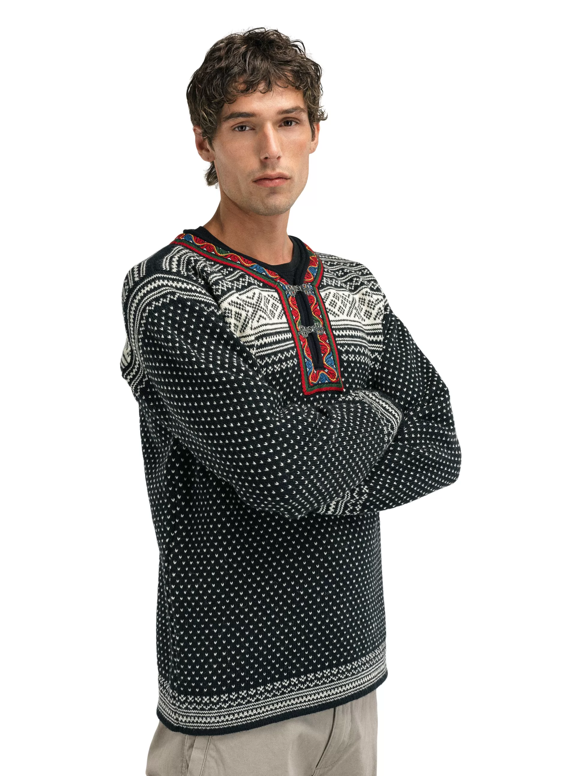 setesdal_sweater__norwegian_wool_2-1.webp Dale of Norway Setesdal Sweater - Norwegian Wool Black Offwhite Clearance