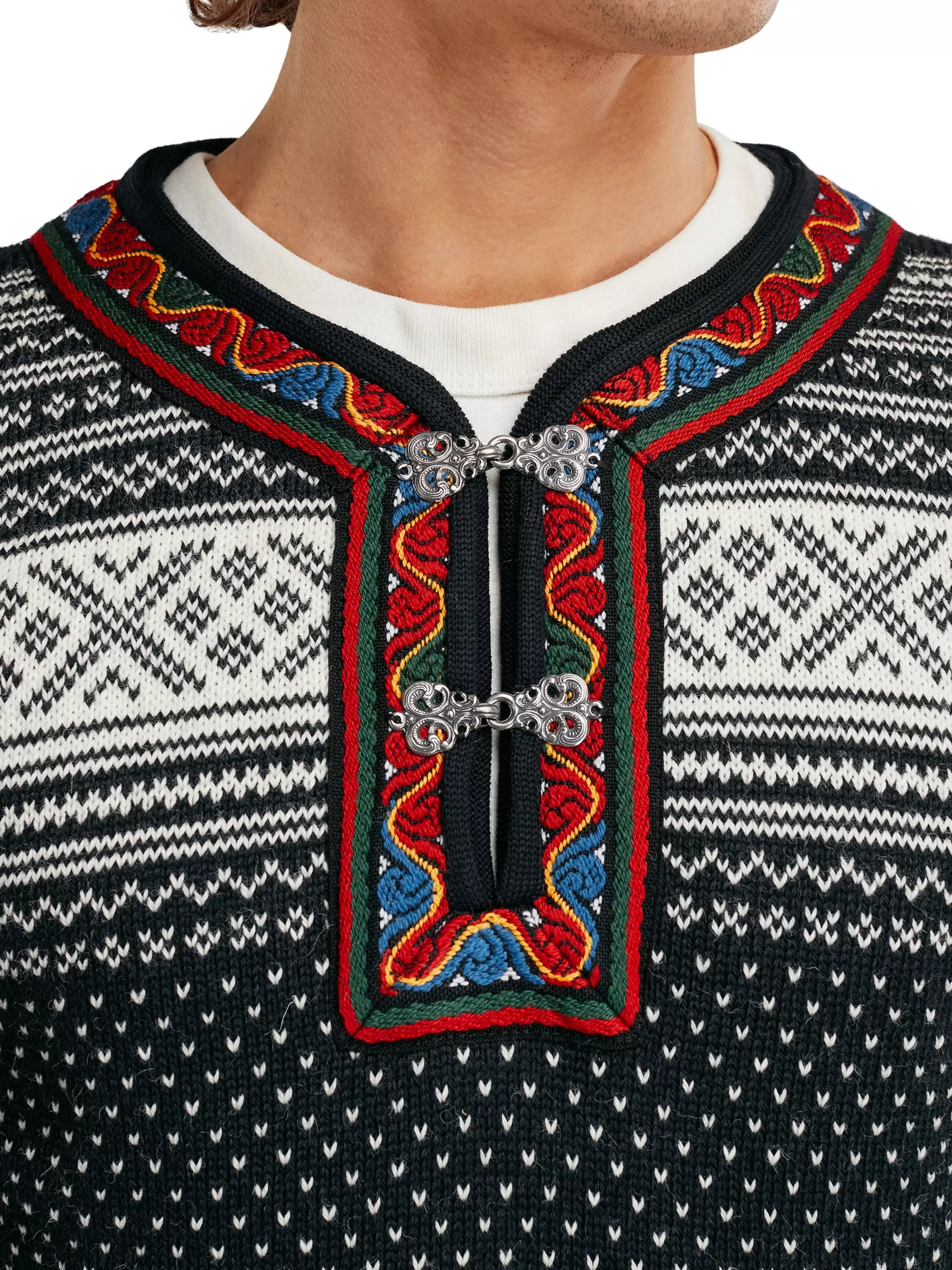 setesdal_sweater__norwegian_wool_7-1.webp Dale of Norway Setesdal Sweater - Norwegian Wool Black Offwhite Clearance