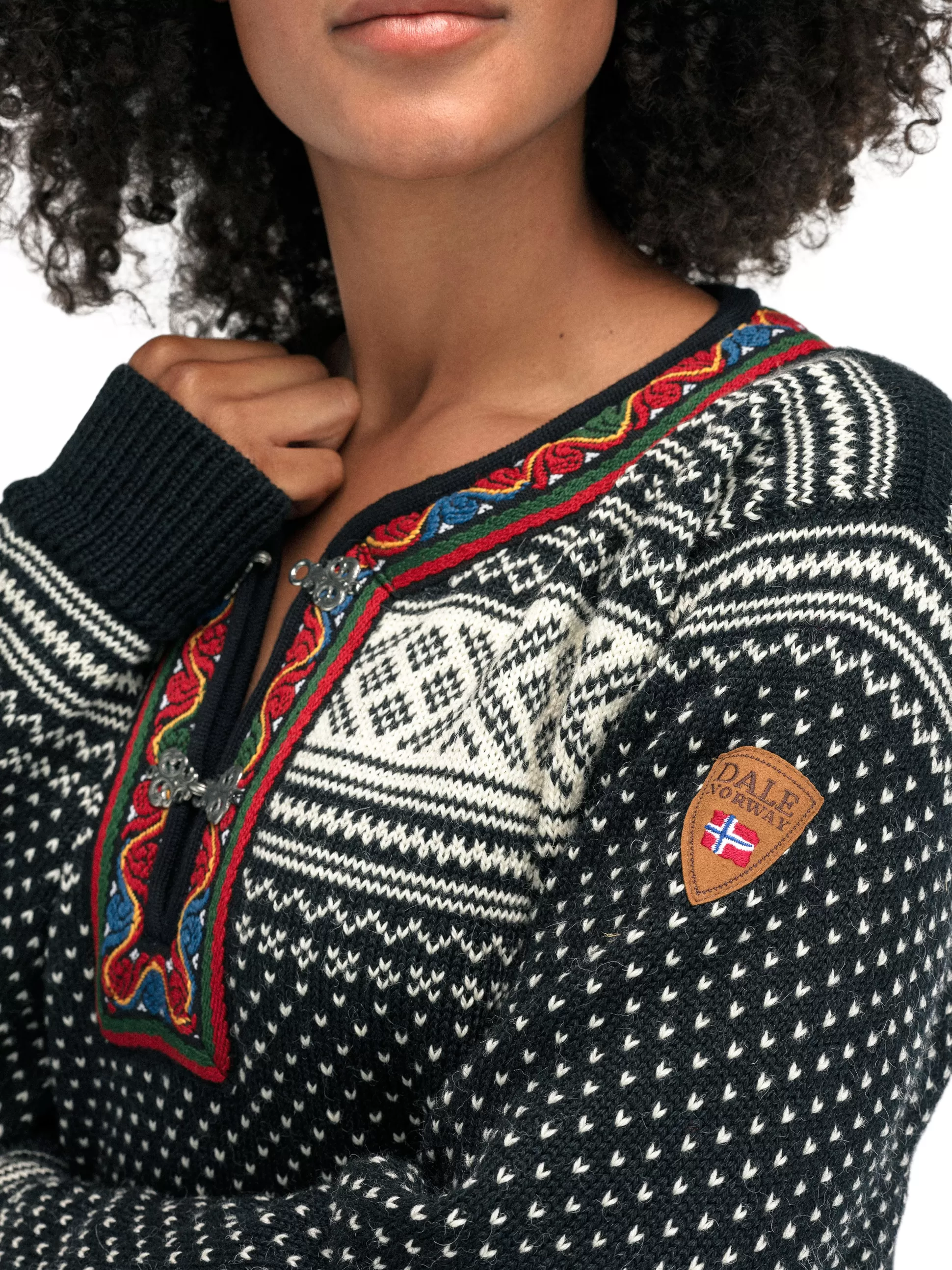 setesdal_sweater__norwegian_wool_9-1.webp Dale of Norway Setesdal Sweater - Norwegian Wool Black Offwhite Clearance