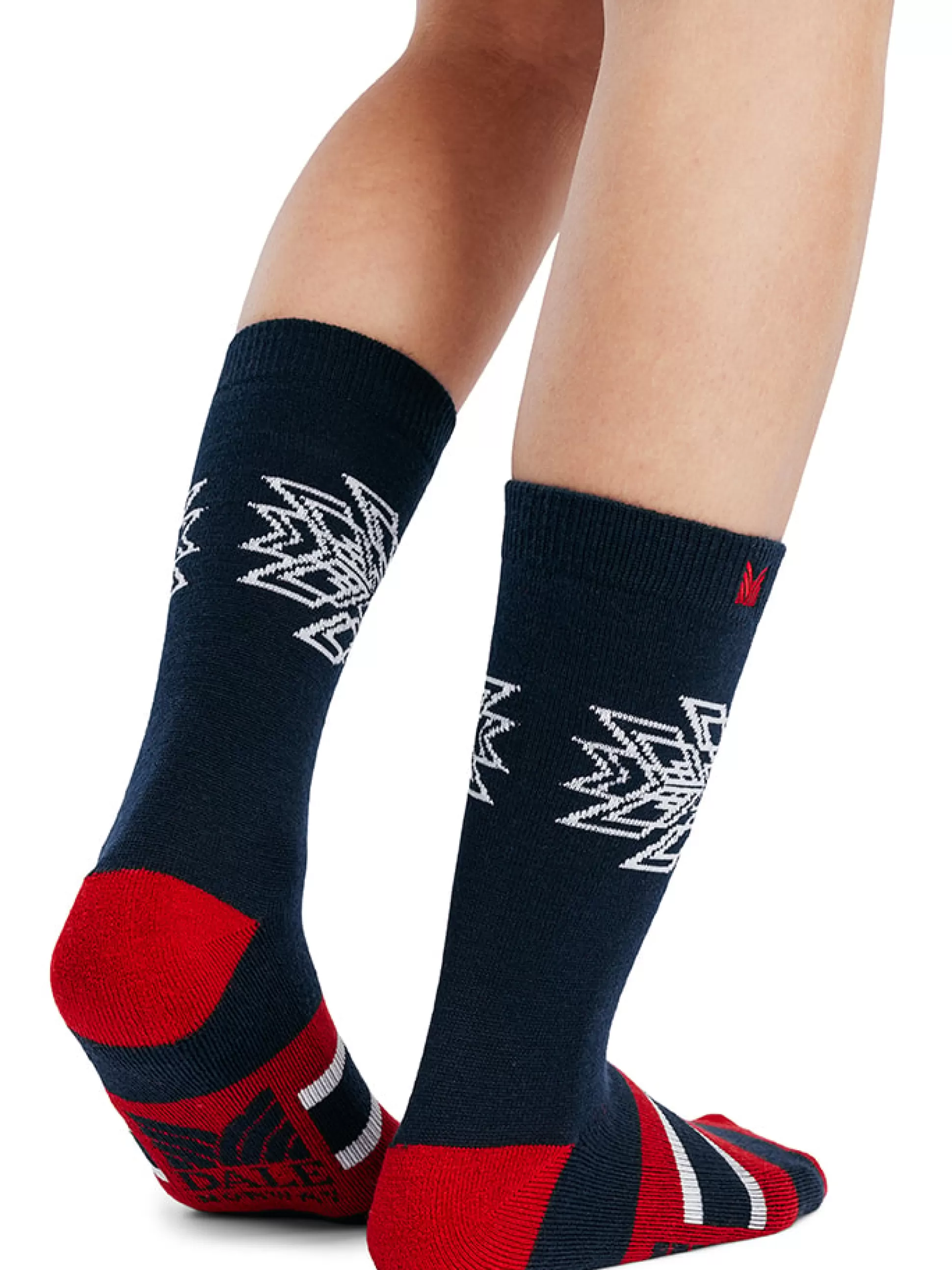 Dale of Norway Spirit Wool Socks Navy Raspeberry Offwhite Fashion
