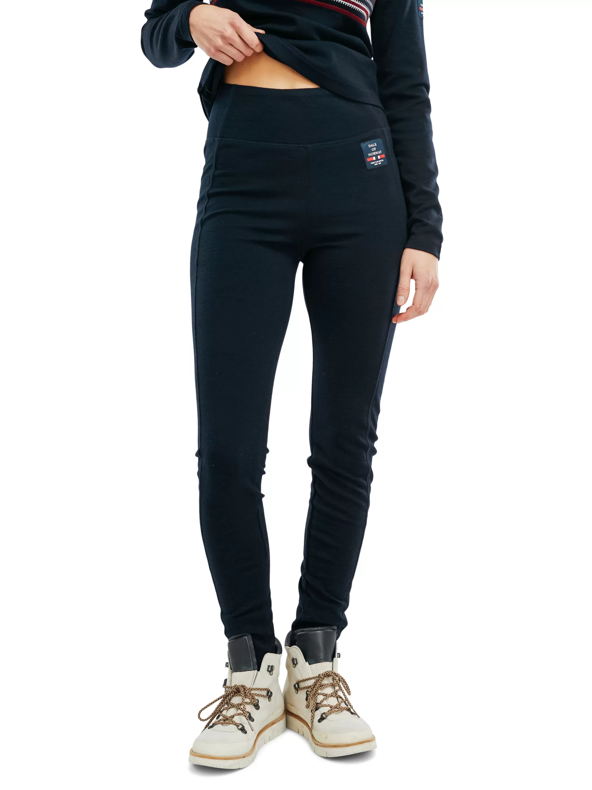 Dale of Norway Tindefjell Basic Women's Merino Wool Leggings Navy Shop