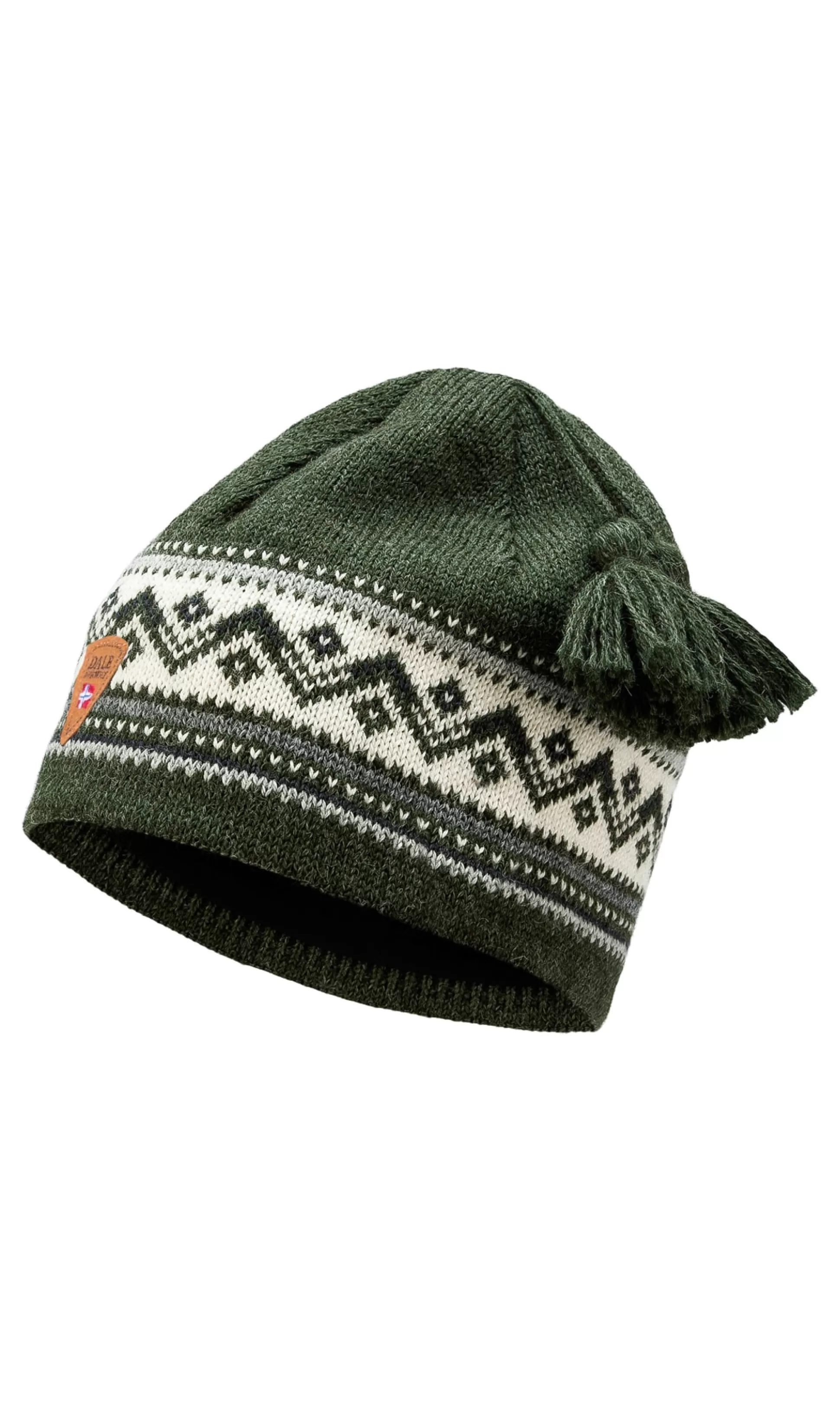 Dale of Norway Vail Hat - Norwegian Wool Dark Green Offwhite Carcoal New