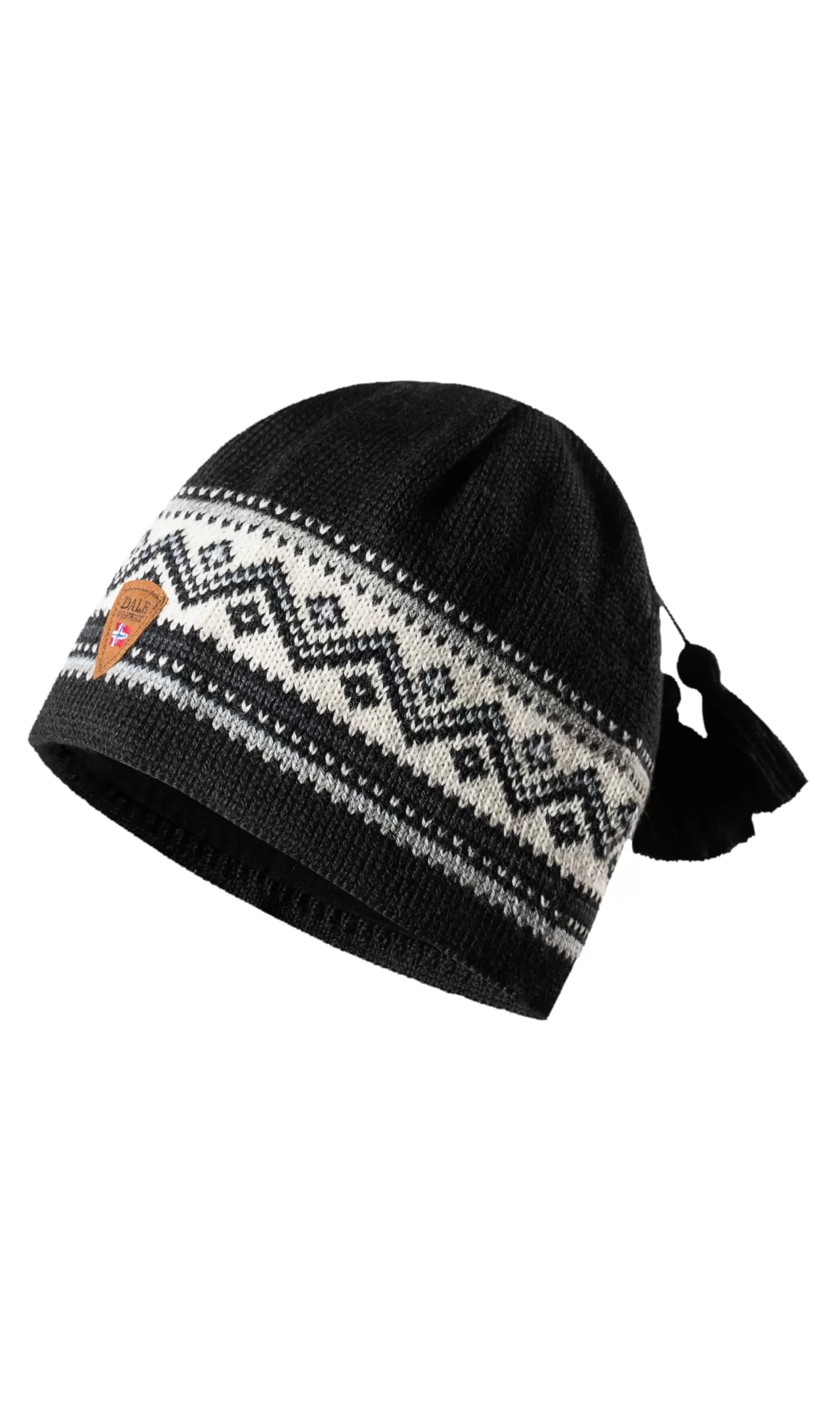 Dale of Norway Vail Hat - Norwegian Wool Black White Grey Sand Cheap