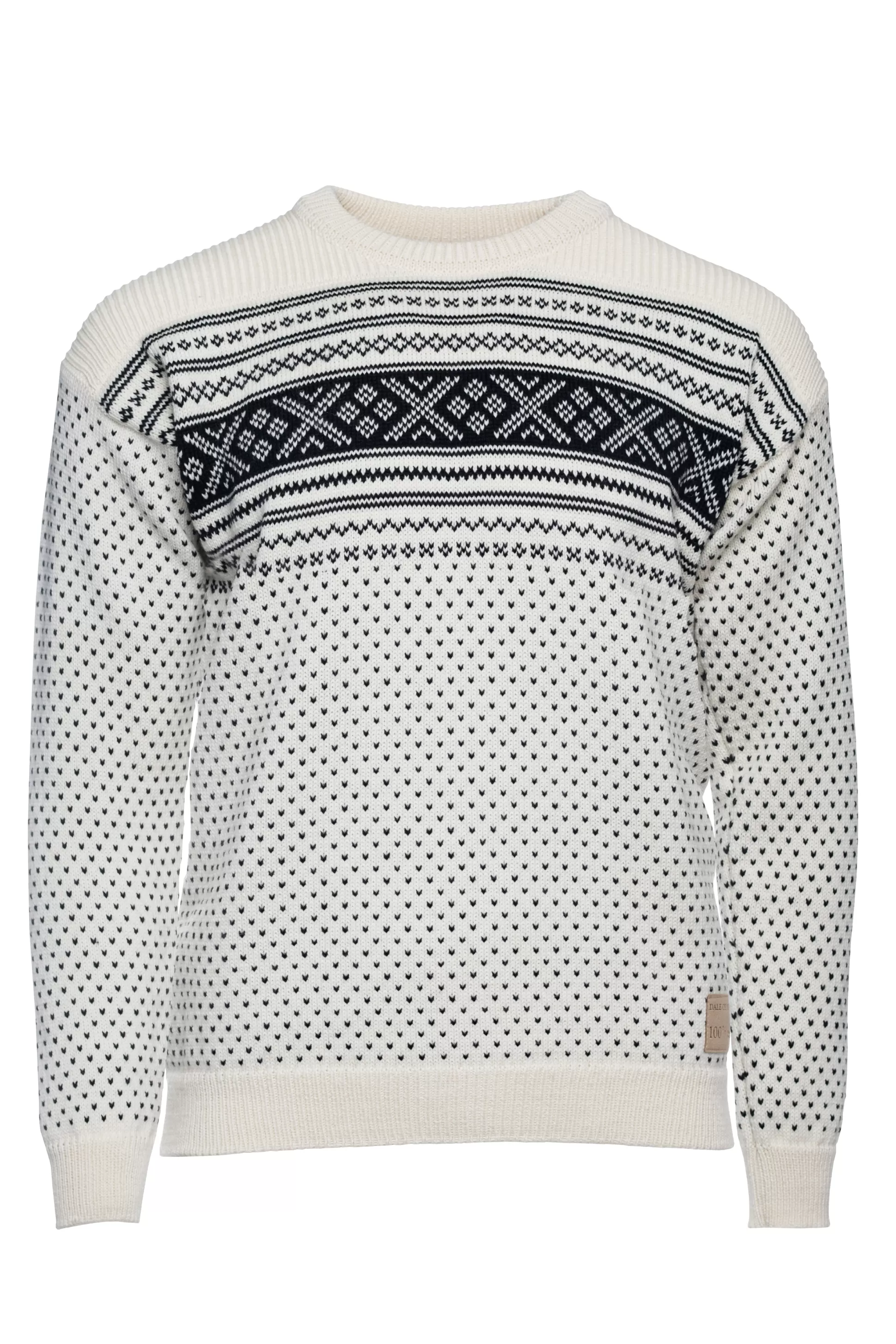 valloy_mens_wool_sweater_6.webp Dale of Norway Valloy Men's Wool Sweater Offwhite Black Online