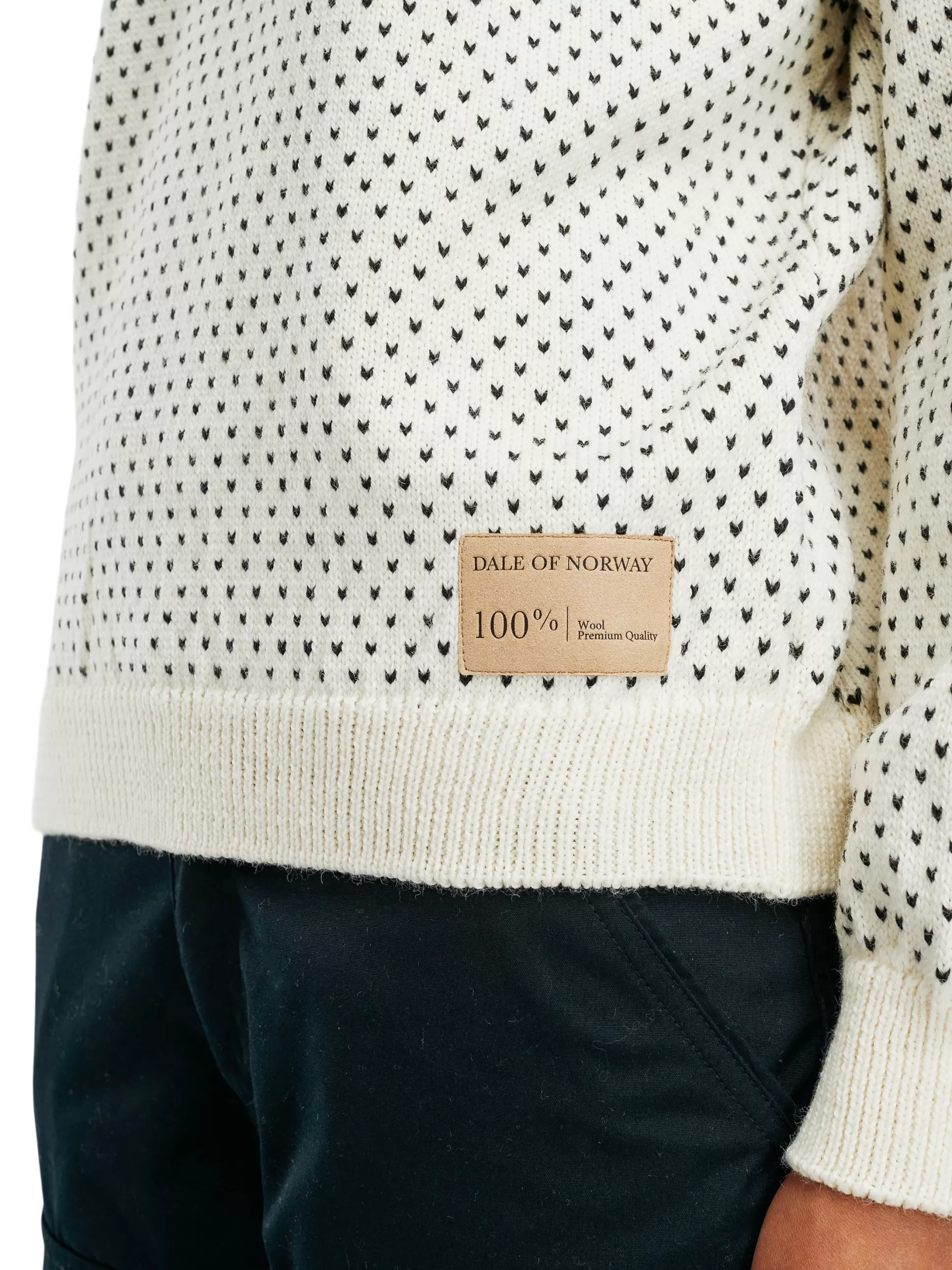 valloy_womens_wool_sweater_5.webp Dale of Norway Valloy Women's Wool Sweater Offwhite Black Shop