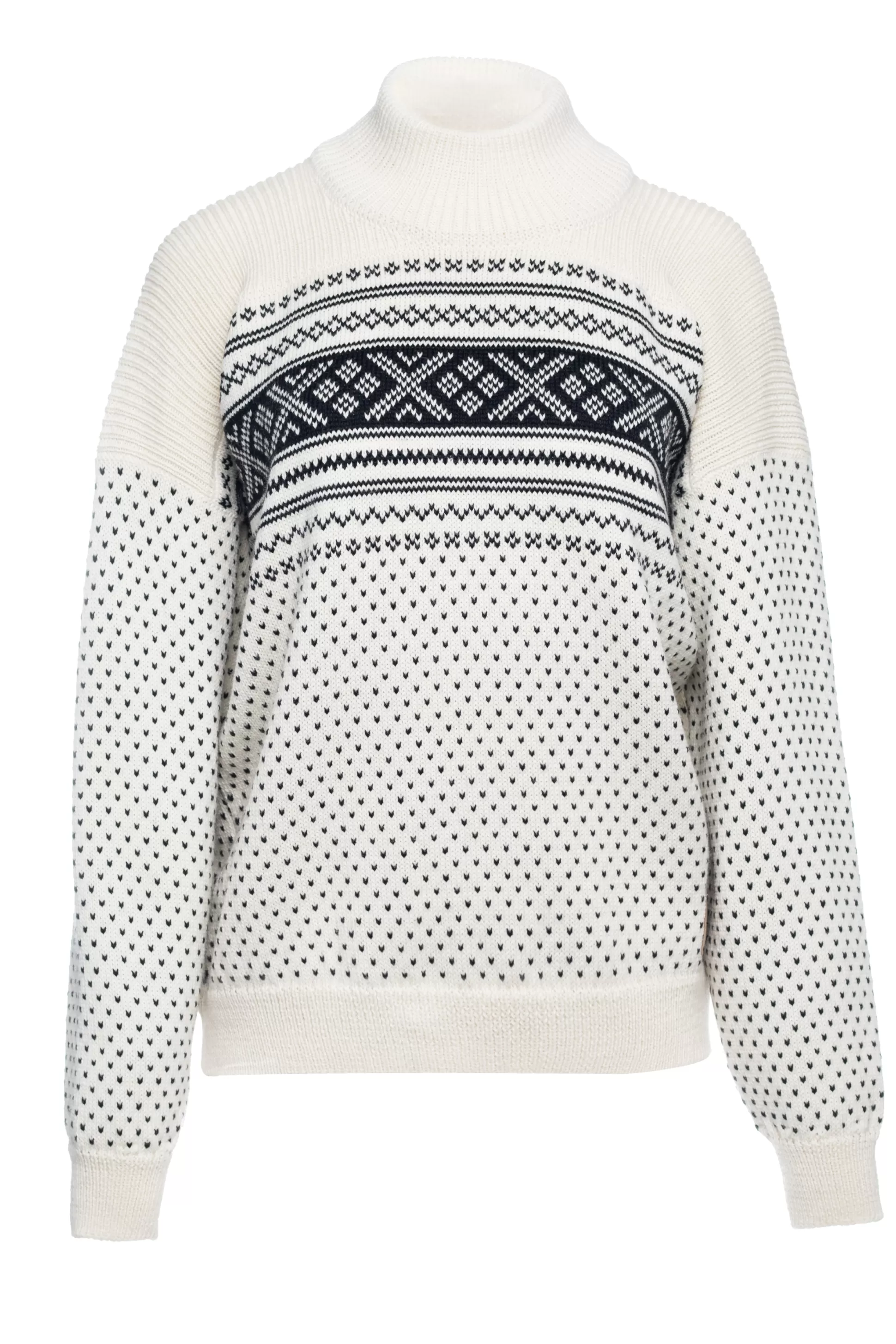 valloy_womens_wool_sweater_6.webp Dale of Norway Valloy Women's Wool Sweater Offwhite Black Shop