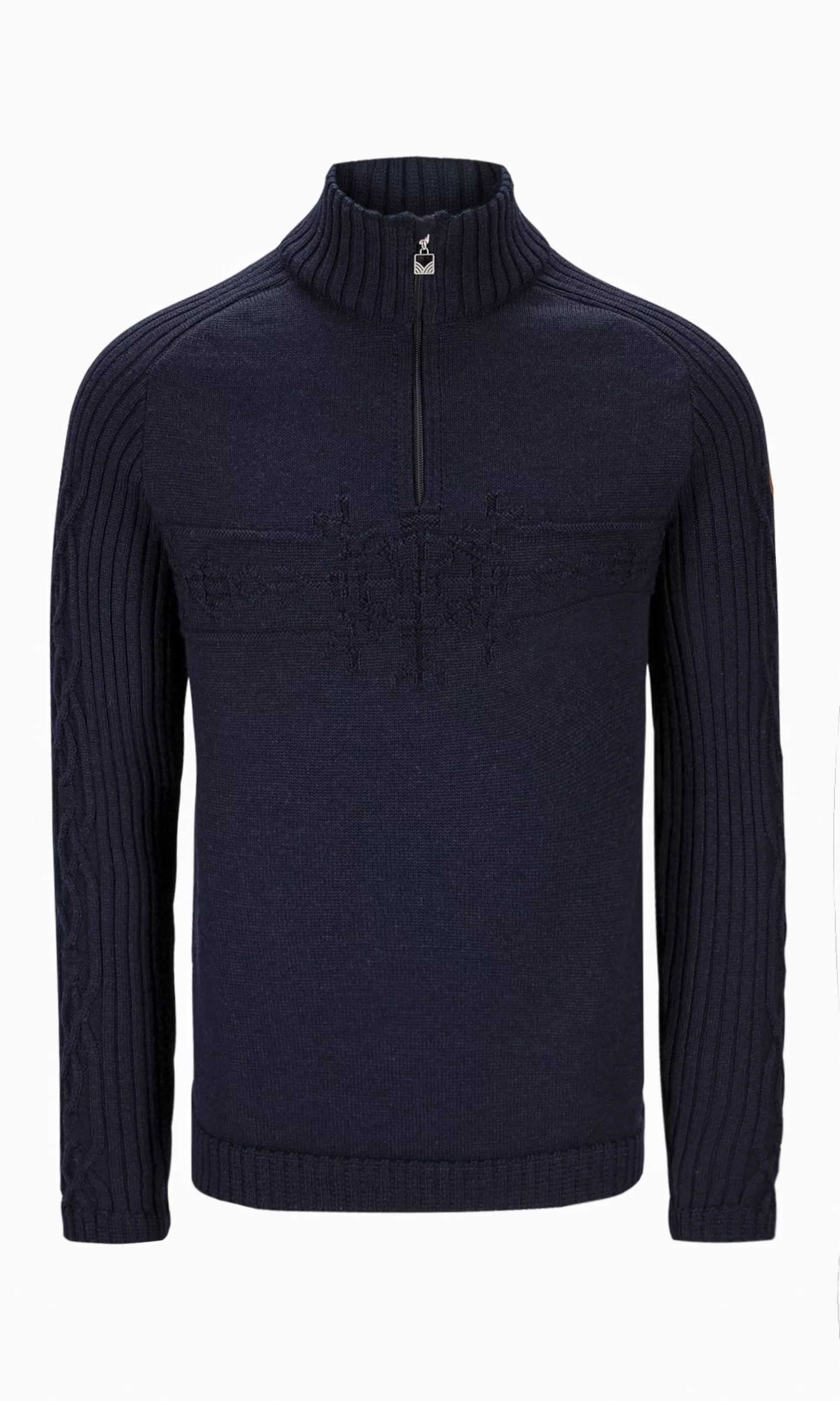 vegvisir_mens_sweater__norwegian_wool_5.webp Dale of Norway Vegvisir Men's Sweater - Norwegian Wool Navy Best Sale